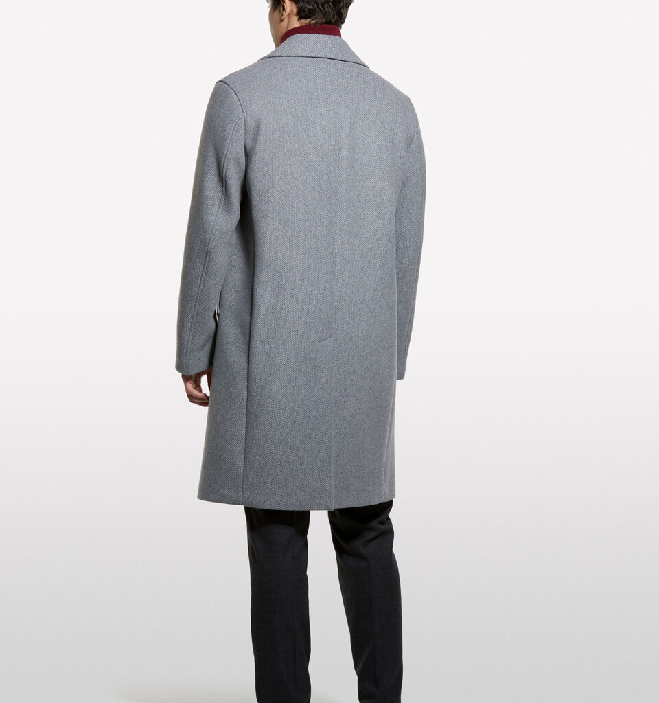 Cappotto monopetto grigio chiaro - cappotti da uomo - Grigio | Sisley image number 2
